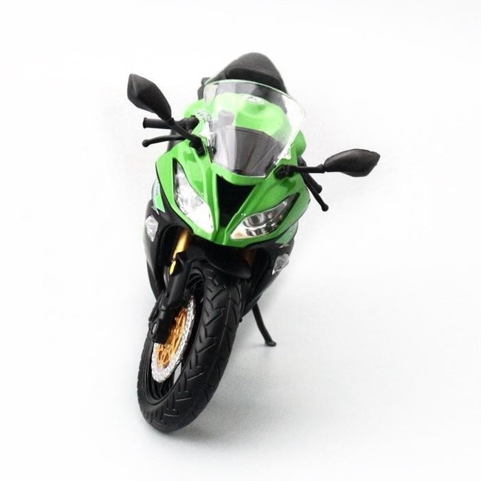 STOK TERBATAS  TWH KAWASAKI NINJA ZX-6R / NINJA 636 DIECAST MOTOR SKALA 1:12 PREMIUM DENGAN