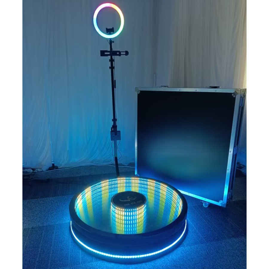 Automatic Camera 360 Photo Booth Turning Store 360 PhotoBooth Rotating Machine Spinning 360 Photo Vi