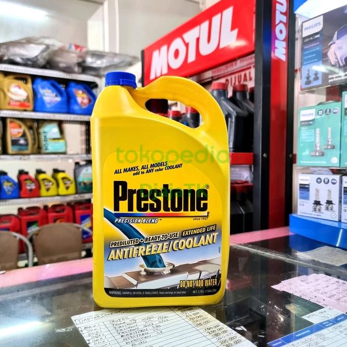 Prestone air radiator coolant 4 liter biru