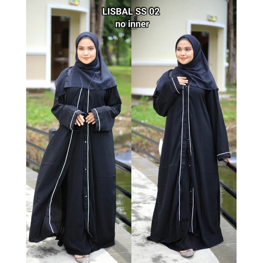 KirimCpT- Abaya Gamis Hitam Super Simple 02 List