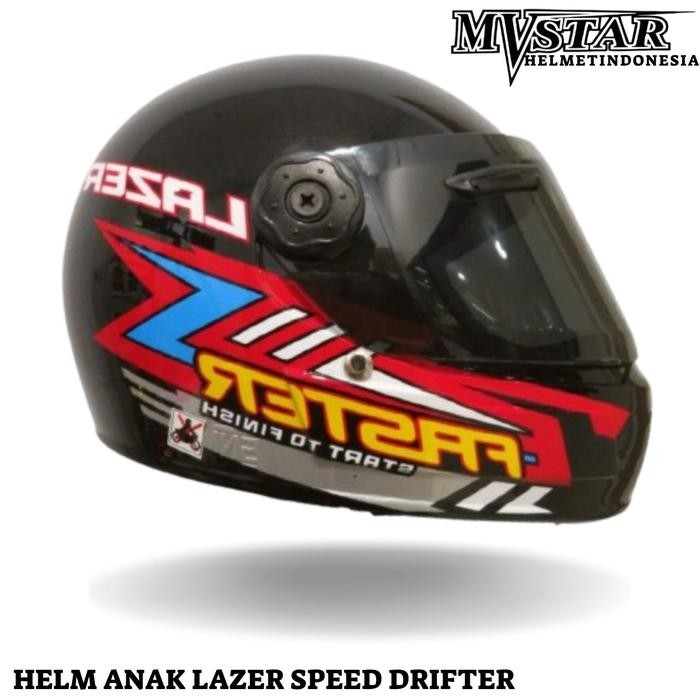 ORIGINAL Helm Full Face Anak West Lazer / helm full face anak anak cowok / Helm FullFace West Lazer