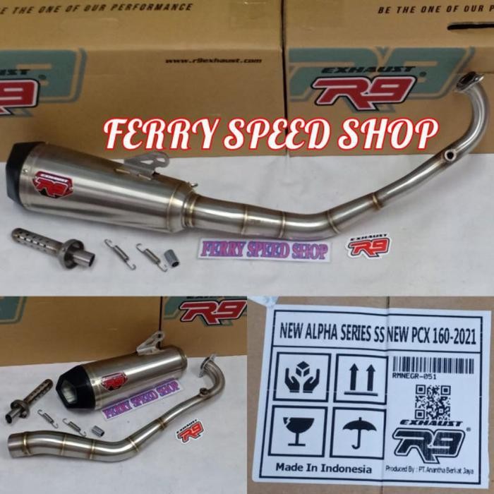 SIAPKIRIM Knalpot R9 new alpha Adv Pcx 150 pcx 160 / R9 alpha Vario 160 Adv 160 READY STOCK