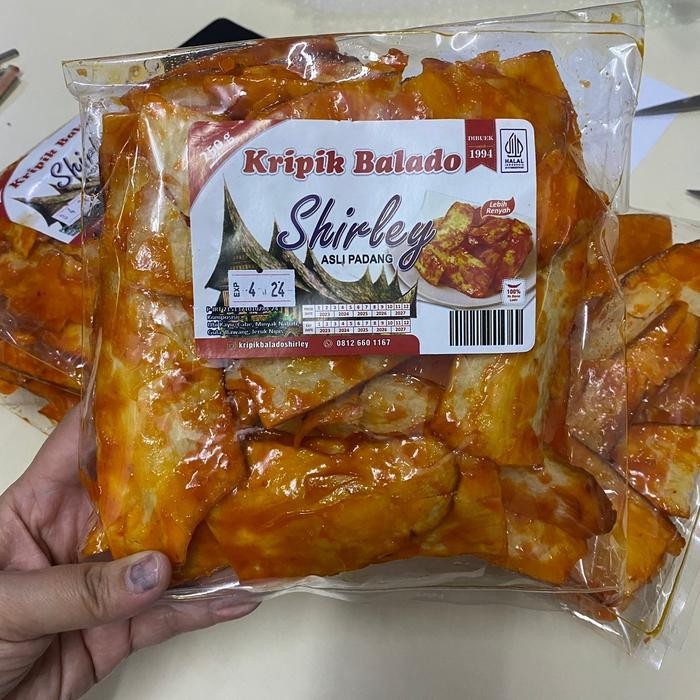 ORIGINAL Keripik Singkong Balado Pedas Manis Keripik Padang Shirley