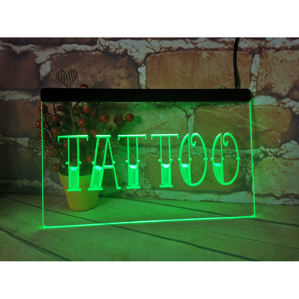 TATTOO Neon Sign LED Neon Wall Light Wall Decor Light Up Neon Sign Bedroom Bar  Night Light