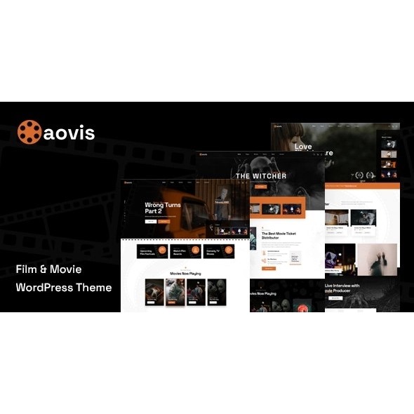 Aovis – Booking Movie Tickets Theme WordPress Premium Lifetime Unlimited Website Domain Original