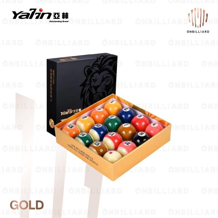 YALIN Billiard Ball Set 57.2mm Black White Bola Billiard Meja 7 8 9 ft Feet 2 1/4" 57,2mm Biliar