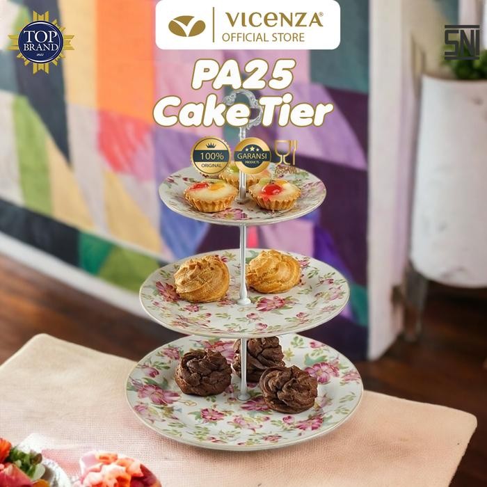 Vicenza Third Plate - Piring Susun PA25 Motif Melati