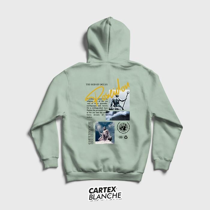 CARTEXBLANCHE POSEIDON HOODIE JUMPER SABLON BELAKANG PRIA & WANITA M - XXL