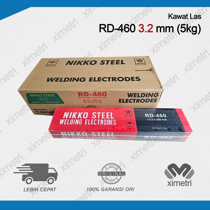 Kawat Las RD 460 3.2 mm ( 5 KG ) Nikko Steel / Las Elektroda RD460 3,2 mm