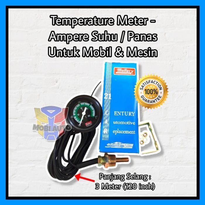 Ready Ampere Panas/Suhu Temperatur Meter Pengukur Suhu Universal Mobil/Mesin