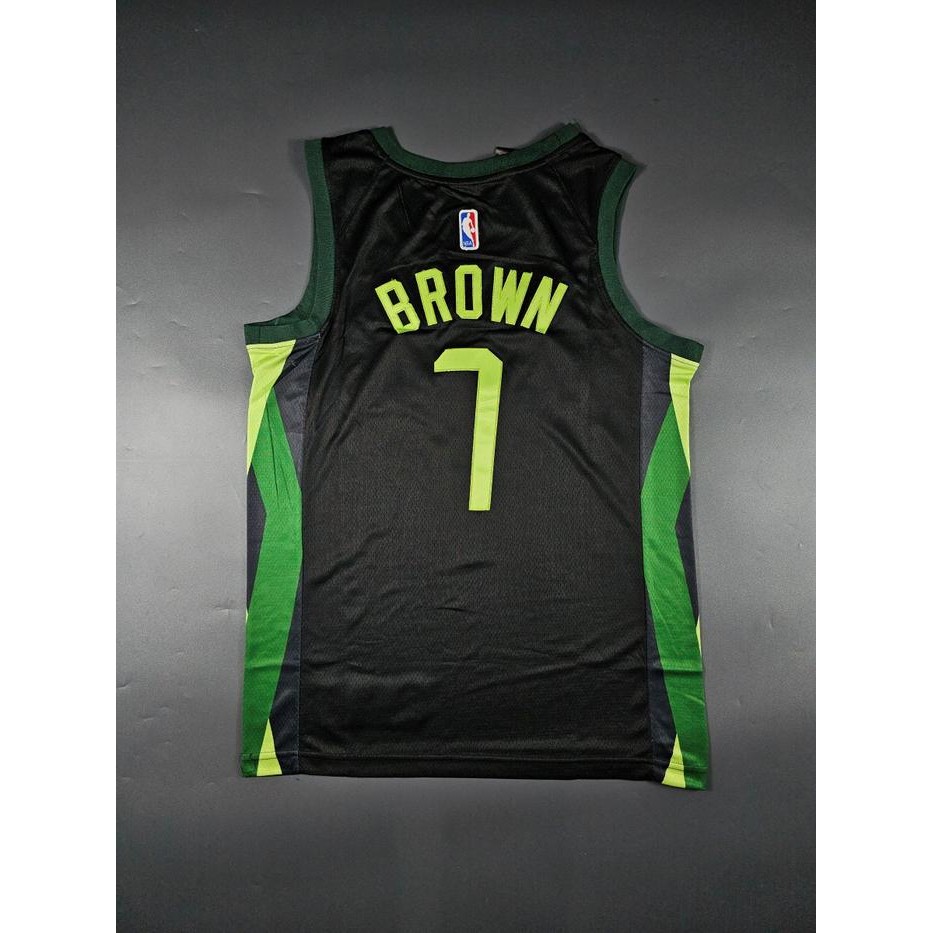 BORDIR BAJU JERSEY BASKET SWINGMAN JAYLEN BROWN BOSTON CELTICS CITY EDITION 2025 #7