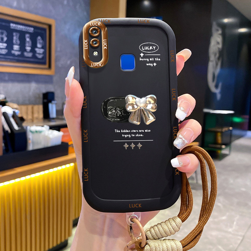 Casing Hp untuk VIVO Y91 Y91i Y93 Y95 Y91C Y1S Y90 Case Casing HP Softcase silikon hitam yang dipers