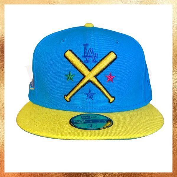 Topi New Era MLB Los Angeles Dodgers Patch Crossbat 59FIFTY Baseball Fitted Hat