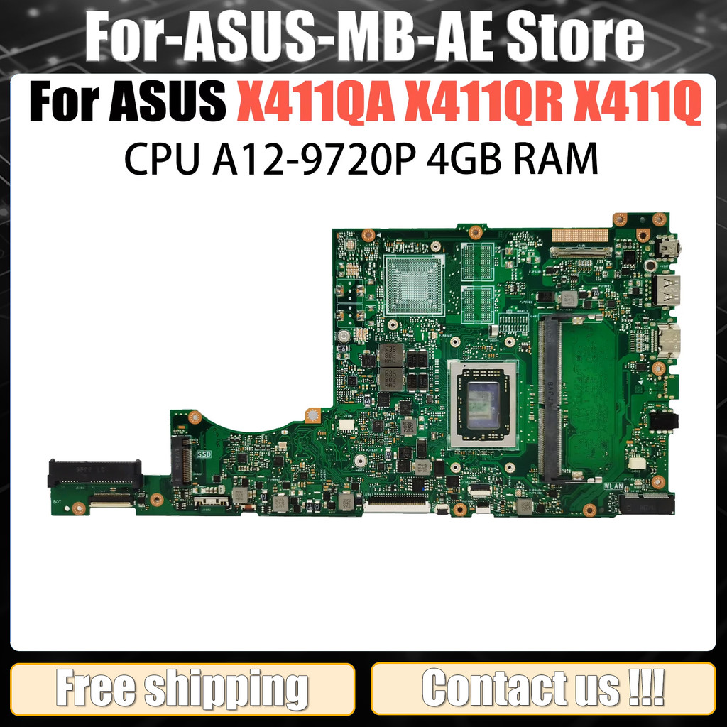 Casing Laptop X411QA Motherboard For Asus X411QA X411QR X411Q Laptop Motherboard X411QR mainboard Wi
