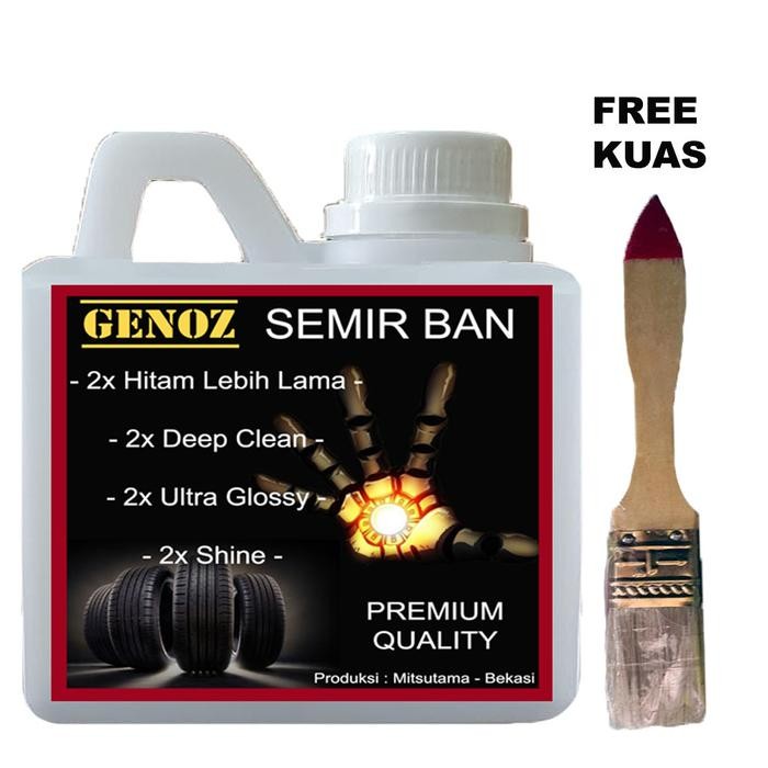 GENOZ Semir Ban 500 ML Pengkilap Ban / Penghitam Ban Mobil Ban Motor