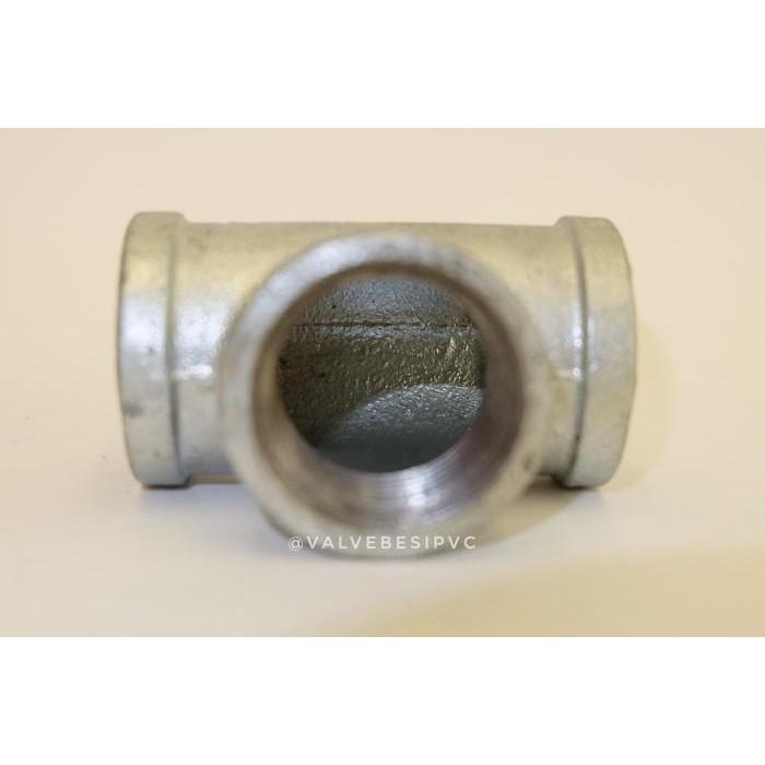 Tee drat galvanis 1/2 inch / tee drat besi / tee besi drat galvanis