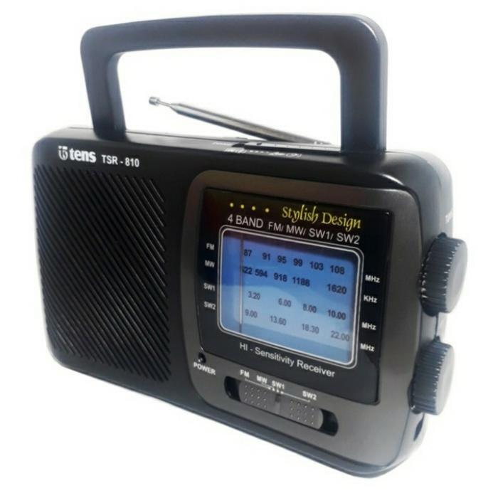 Radio Portable Jadul FM AM / AC Listrik DC Baterai / Tens TSR 810