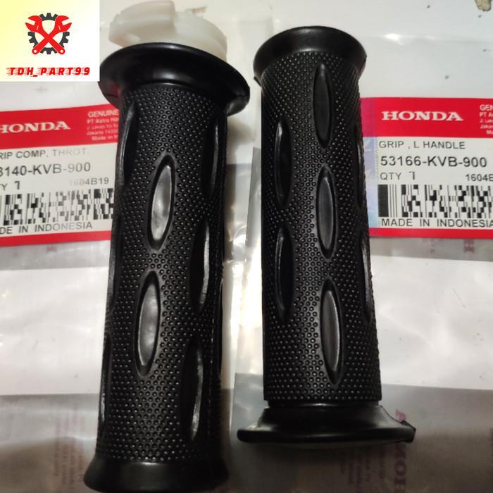SALE  HANDFAT HANDGRIP GRIP GAS SET VARIO 110 KARBU/BEAT/SPACY KARBU (1SET) ORIGINAL