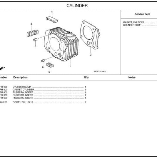 Cylinder Blok Suprax125, Kharisma 12010-Kvl-N00 Original Ahm