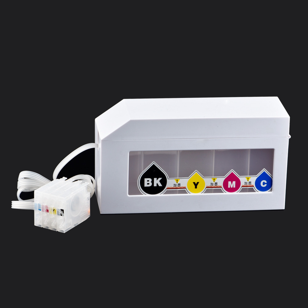 BARU Empty CISS Ink System For HP 7720 4 Colors ink cartridge with Permanent Chip for HP7730 7740 82