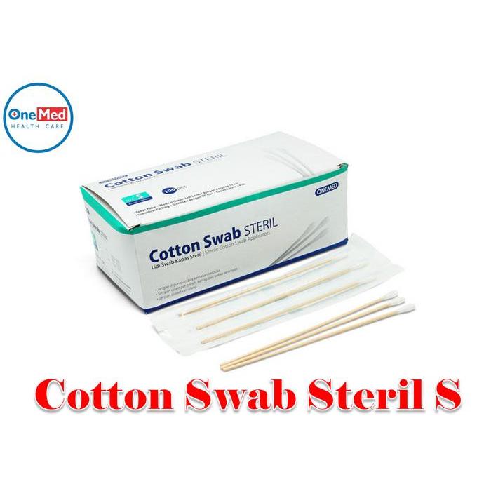 Cotton Swab Steril Kapas Lidi Steril Swab Applicator Harga per pcs