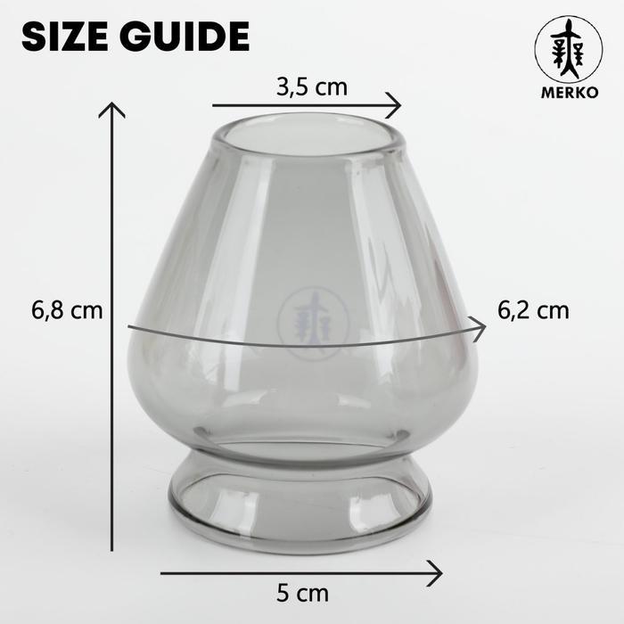 Merko Crystal Chasen Holder Chasen Tate - Dudukan Chasen Bahan Kaca Tebal