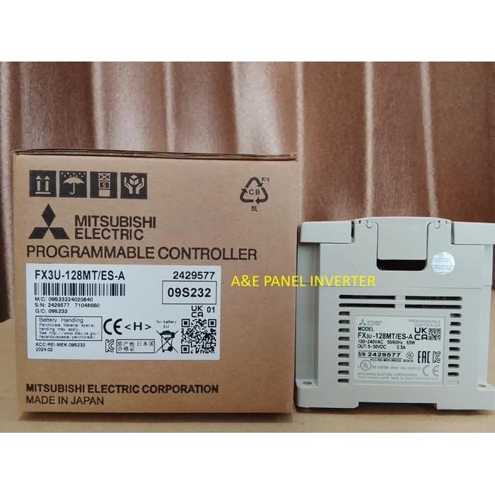 Fx3U-128Mt/Es-A Plc Mitsubishi Fx3U128Mtesa Fx3U 128Mt Es A Melsec Fx Series