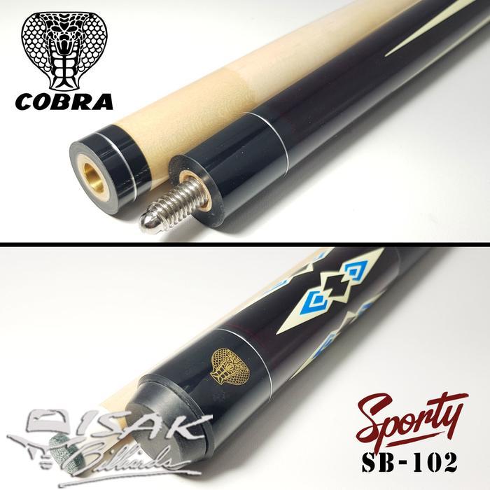Cobra Sb-102 - Maple Pool Billiard Cue Stick - Stik Biliar - 13 Mm