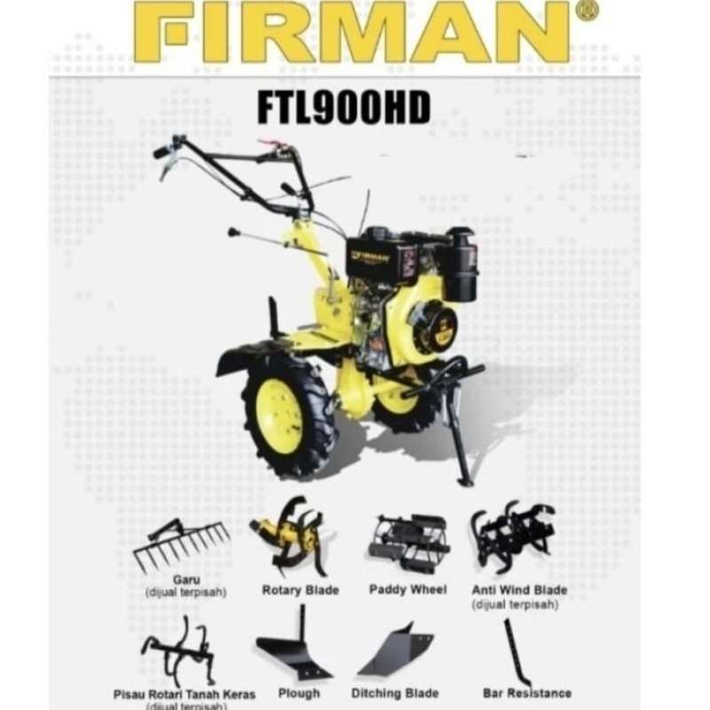 FTL900HD MESIN BAJAK TANAH DIESEL FIRMAN TILLER FTL 900 HD TRAKTOR