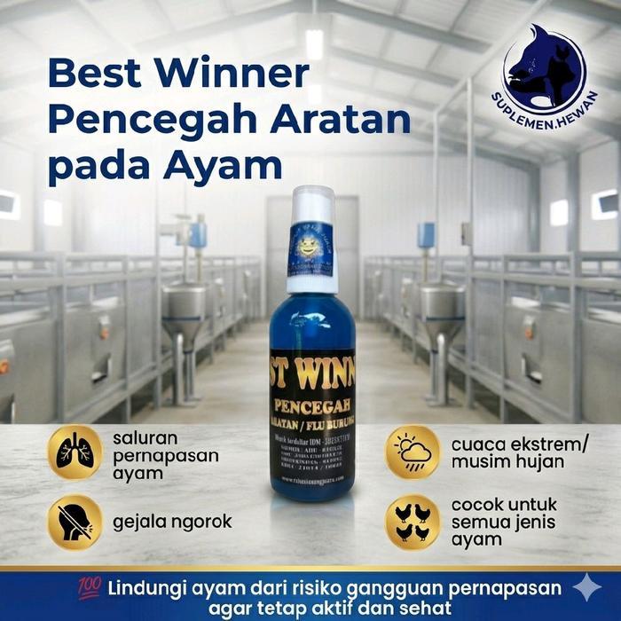 PENCEGAH ARATAN AYAM OBAT AYAM NGOROK SNOT PILEK FLU BURUNG AYAM ADUAN BANGKOK KAMPUNG PETELUR