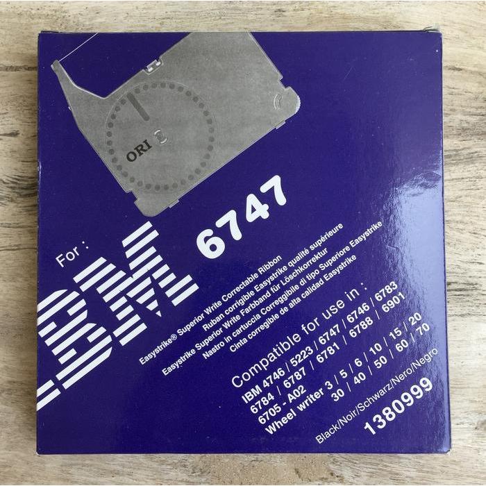 Hot Sale Pita Mesin Tik Ori Utk Ibm 6747 Correctable Typewriter Ribbon