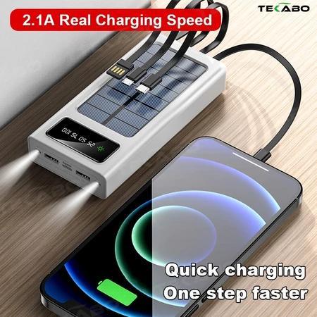 Terlaris Tekabo Powerbank 80000Mah Tenaga Surya Powerbank Panel Surya Powerbank Tenaga Matahari