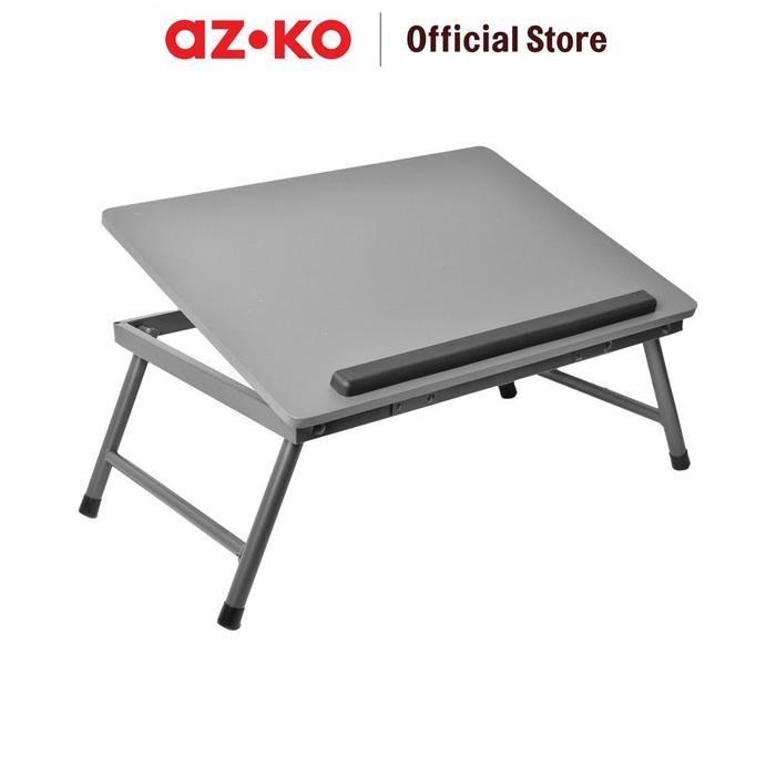 Azko Odi Meja Laptop Lipat - Abu-Abu Foldable Laptop Table Meja Alas Laptop Meja Lipat Kasur Meja