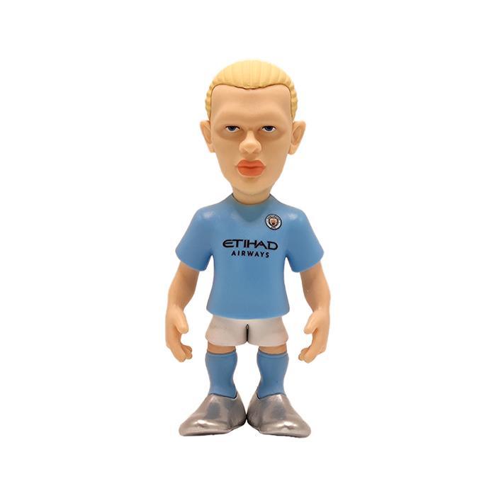 Minix Manchester City Figure Haaland 12 cm - Biru Figur Miniatur Karakter Mainan Koleksi Collectible