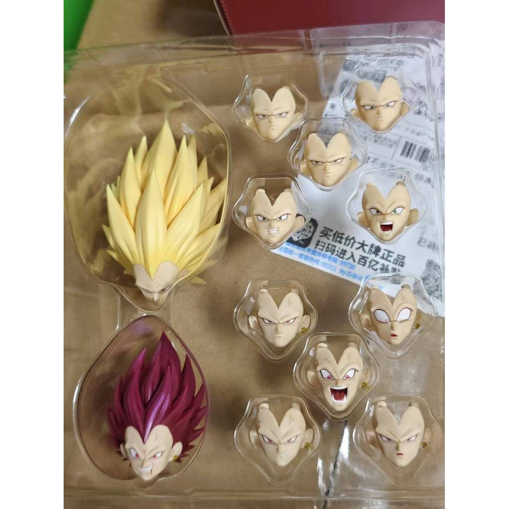 In Stock RECUSTOM Dragon Ball Super Sanya 3 Vegeta Ultra Ego Vegeta Head Accessories Anime Action