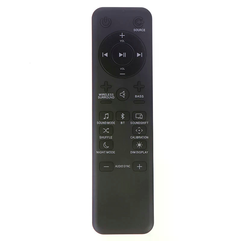 Black Remote Control For JBL Bar 2.1 3.1 5.1 Channel 4K Ultra HD Sound Bar System Wireless Home
