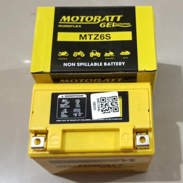 Aki Accu Vario Klx Satria Fu Motobatt Aki Motobatt Mtz6S Nmax Klx