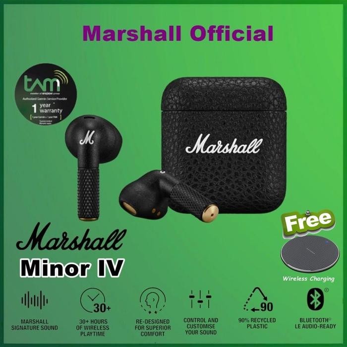 Marshall Minor IV True Wireless Earphone TWS Headphones Original Minor 4