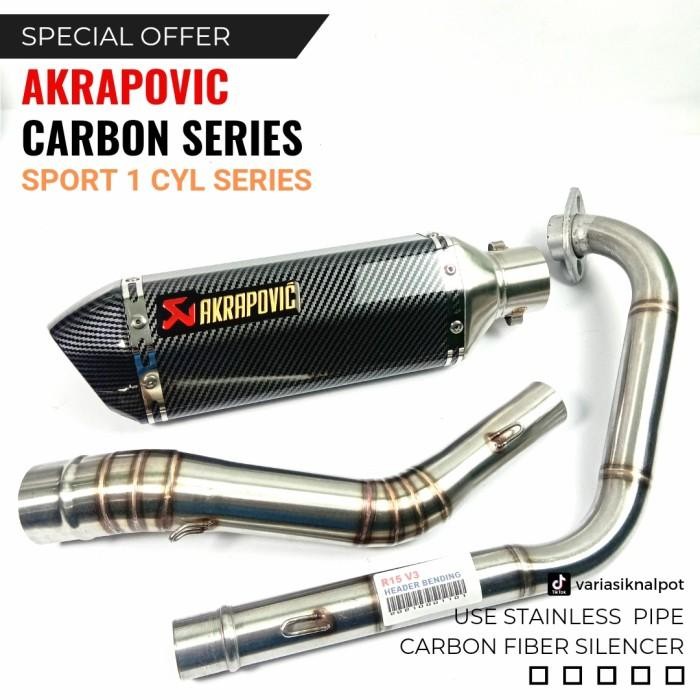 Knalpot Cb150R Cbr150 Import Akrapovic Hexagone
