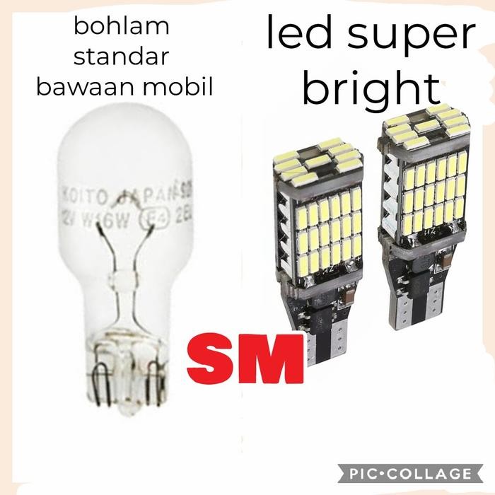 Jual Sepasang Bohlam Led Mundur Super Bright Brio Mobilio Brv Civic Freed