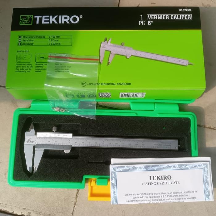 Jangka Sorong / Sigmat Tekiro 6Inch / Vernier Caliper 6" Tekiro