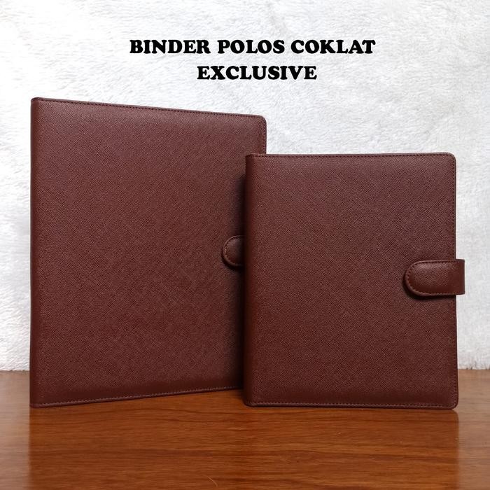 

BINDER POLOS EXCLUSIVE WARNA COKLAT TUA A5/20RING & B5/26RING