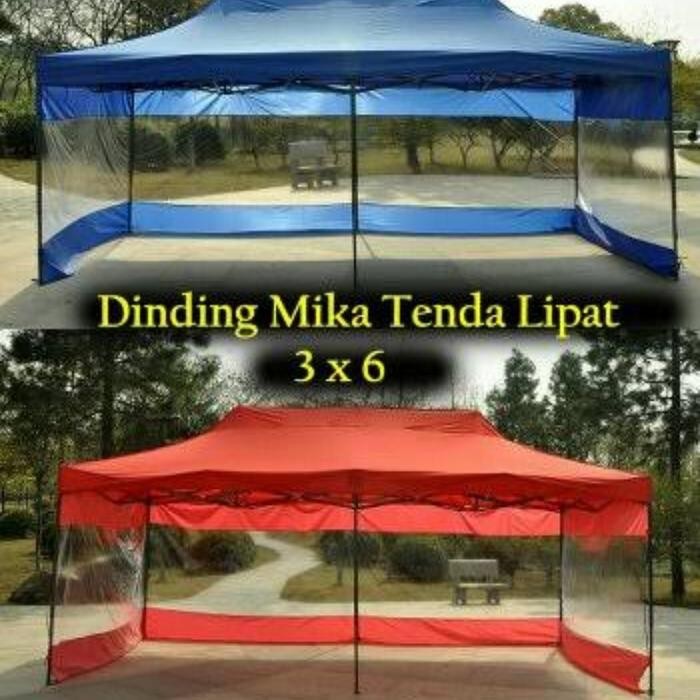 TIRAI DINDING TENDA LIPAT 3X6 3SISI READY