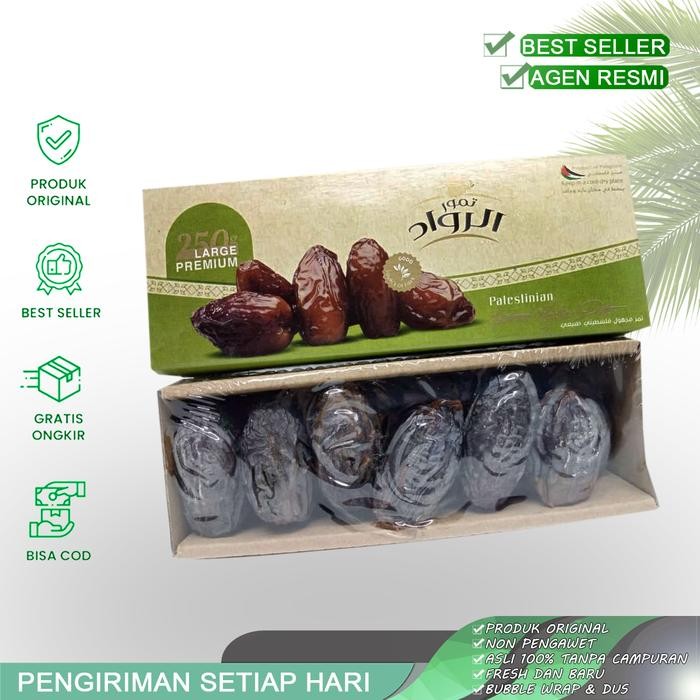 

Pilihan- Kurma Medjoul Palestine Premium 250Gr