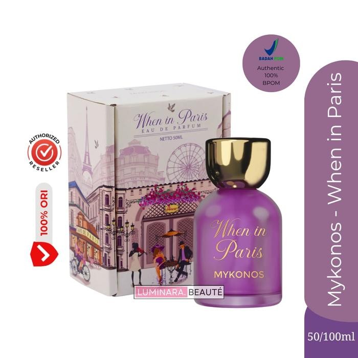 FREE ONGKIR MYKONOS When In Paris Parfum Pengharum Badan My Konos Edp 50ML/100 ML IA944