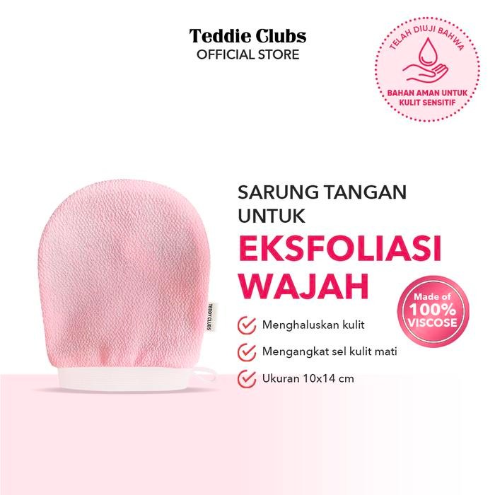 Teddy Clubs Exfoliating Wajah Eksfoliasi sarung tangan mini eksfoliasi wajah Sarung Tangan Scrub