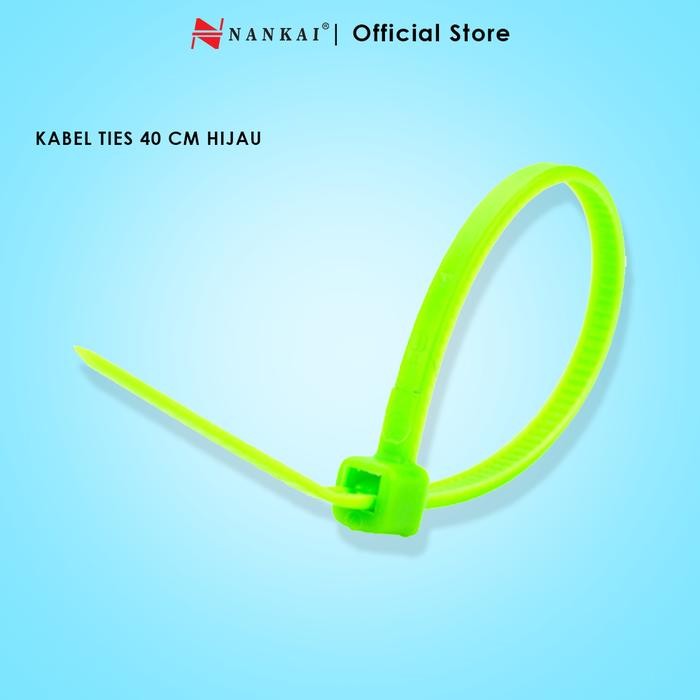 

Kabel Ties Hijau ukuran 40 cm - isi 100 pcs Nankai