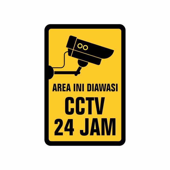 

RAMBU RAMBU AREA INI DIAWASI CCTV BAHAN PLAT ALUMUNIUM 20X30