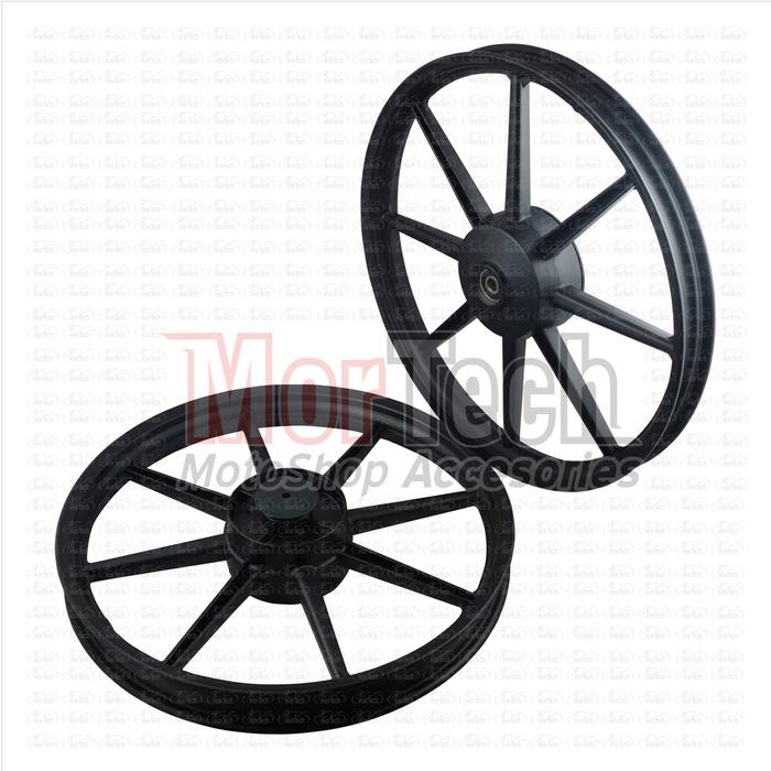 Velg - Pelek Racing Tapak Lebar Rossi Grand Palang 8 Hitam