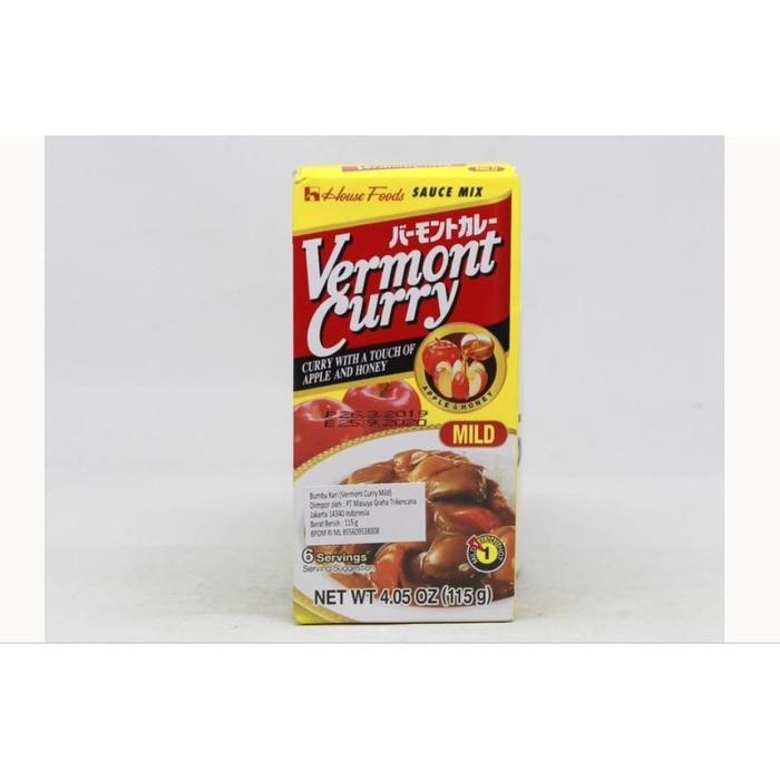 

SIAPKIRIM HOUSE VERMONT CURRY MILD C597M 115 G READY STOCK